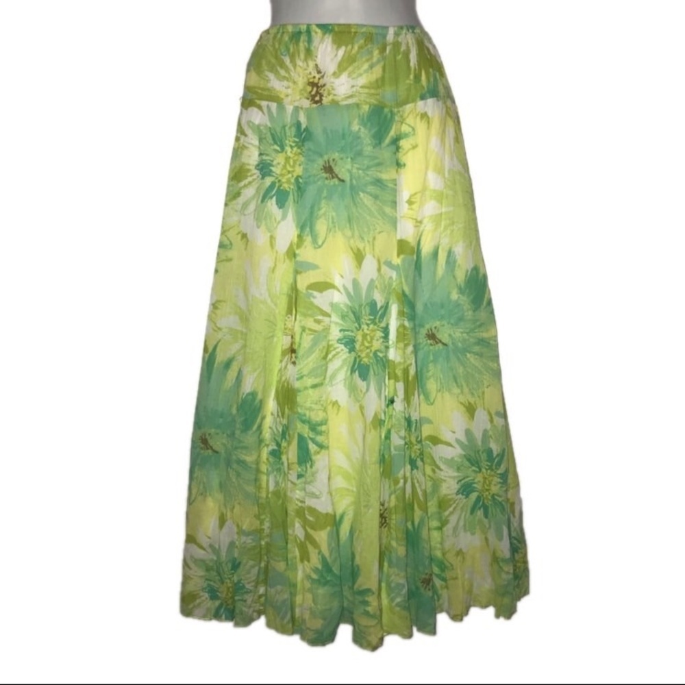 Ruby Rd Long Crinkled Skirt 10